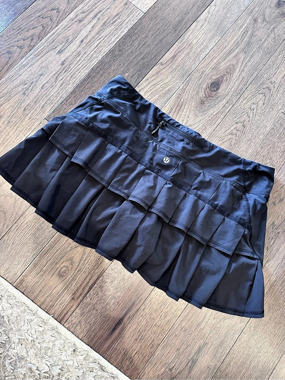 lululemon Pace Rival Skirt Black Mini Skirt